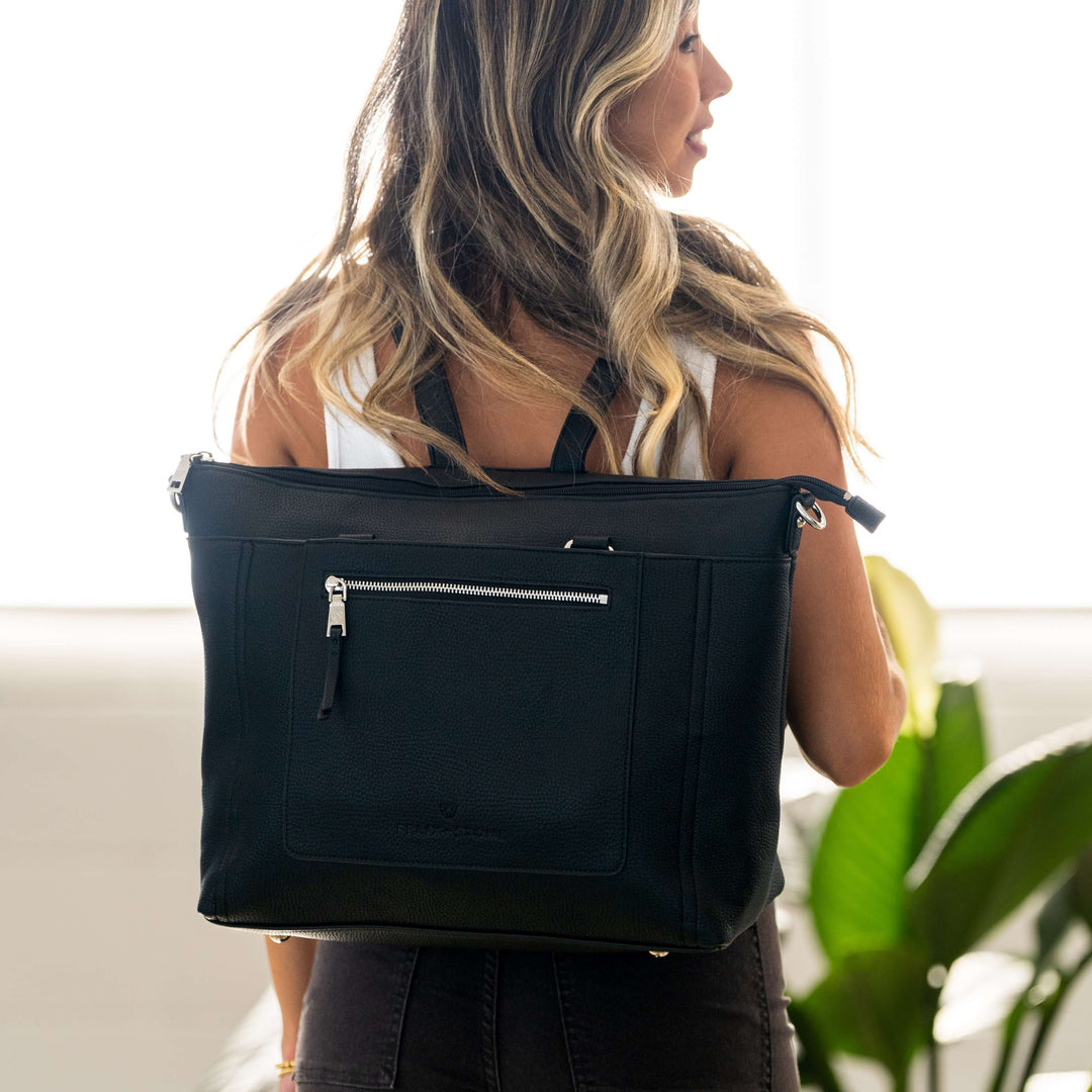 Mia Convertible Backpack + Grab & Go Bundle - Black