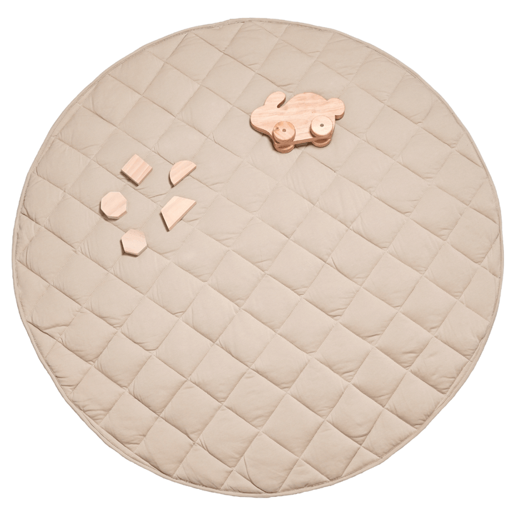 Jersey Quilted Play Mat (Waterproof Backing) - Wheat
