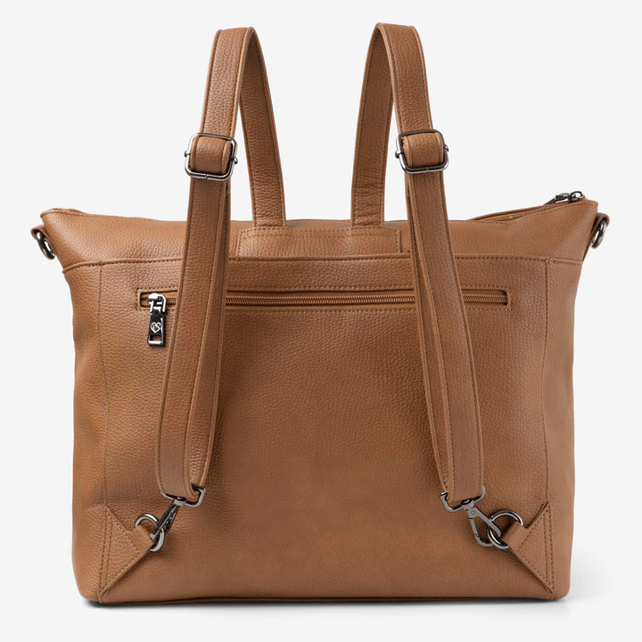 Mia Convertible Backpack / Tote Baby Bag - Tan