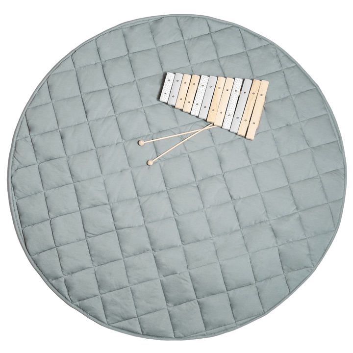 Jersey Quilted Play Mat (Waterproof Backing) - Sage